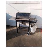 Weber Propane Grill with Side Shelf and Wheels