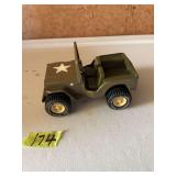 Tonka Pressed Steel Military Jeep Toy Vehicle