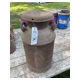 Metal Milk Can with Lid and Dual Side Handles