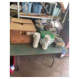 Assorted Household and Kitchen Grouping Featuring Little Litton Microwave and Ice Cream Freezers
