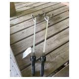 Pair of Long-Reach Metal Grabber Tools with Pistol Grip Handles