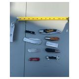 Assorted Pocket Knives and Multi-Tools Lot of Nine