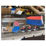 Performance Tool Wall Mount Storage Rack with 10 Storage Bins