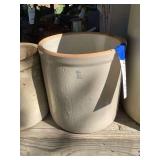 Stoneware Crock with Blue Number 3 Mark