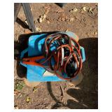 Heavy Duty Booster Cables with Blue Plastic Caddy