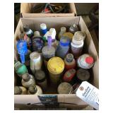 Assorted Automotive Fluids and Workshop Chemicals Lot