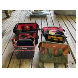 Assorted Tool Bags Lot - Husky, Milwaukee, Dewalt, Craftsman, Bucket Boss