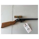Daisy Wooden Toy Rifle and Mattel Greenies Cap Boxes