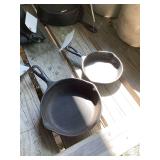 Lot of Two Wagner Ware Cast Iron Skillets