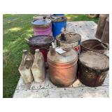 Assorted Metal Cans and Buckets Group