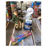 Los Angeles Dodgers Totem Pole Statue and Golfer Figurine by Peter Mook