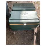 Igloo Ultra Cold 70 Green and Tan Hard Sided Cooler Lot of Two