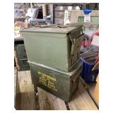 Set of Two Military Ammo Cans Cal. 50