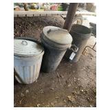 Assorted Trash Cans and Waste Bins Lot of Three