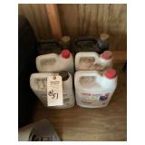 Assorted Automotive Fluids and Jugs Including Durex Antifreeze Coolant