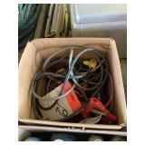 Assorted Bungee Cords, Cables, and Fitness Bands in Box