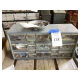 Plastic Parts Organizer Cabinet with Assorted Hardware