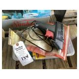Electric Hot Melt Glue Gun with Assorted Glue Sticks and Storage Bin