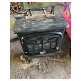 Albion Black Cast Metal Style Electric Stove Heater