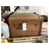 Handcrafted Wooden Dome Top Trunk by Franklin S. Miller Collection No. 1581