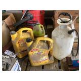 Assorted Automotive Fluids and Garden Sprayer Lot