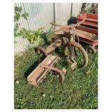 Mercury Tricycle and Lawn Aerator Attachment Lot