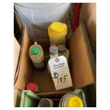 Assorted Lot of Automotive Fluids, Cleaners, and Hardware Supplies