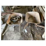 Two Wheelbarrows with Assorted Hardware
