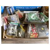 Assorted Hardware, Wire Rope, Grease Tubes, and Fasteners Lot