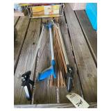Lot of Two Reachers and Assorted Wooden Dowels