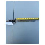 Military Bayonet with Wooden Handle and Steel Blade