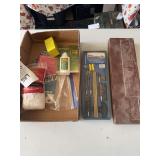 Assorted Gun Cleaning Kits, Cleaning Solvents, and Accessories Lot