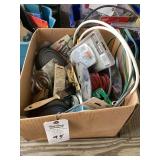 Assorted Hardware, Electrical Supplies, and Casters Box Lot