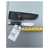 Buck 103 Skinner Fixed Blade Knife with Original Leather Sheath