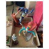 DC Comics Batman and Superman Action Figure Statues Lot with Knight Figurine