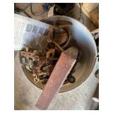Bucket with Animal Traps and Cummins 5-Piece Steel File Set