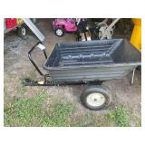 Yard Commander Poly Utility Cart / Tow-Behind Dump Trailer