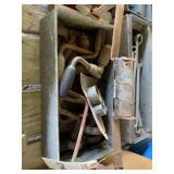 Assorted Hand Braces and Hole Saws in Metal Tool Box