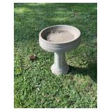 Concrete Pedestal Bird Bath