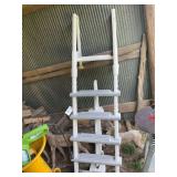 White and Grey Resin Swimming Pool Ladder