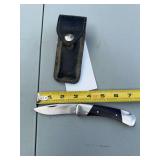 Buck 500 Duke Pocket Knife with Leather Sheath