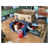 Assorted Lot of Board Games, Playing Cards, Candles, and Novelties