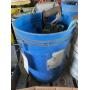 Blue Bucket Filled with Assorted Hand Tools and Hardware