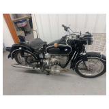 BMW R60 Motorcycle with Black Finish and Pagus Solo Seat