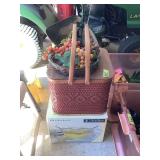 Anchor Hocking Savannah Punch Set and Picnic Basket with Accessories