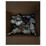 Assorted Decorative Bells Lot including Ceramic and Glass Varieties