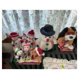 Assorted Animated Singing Holiday and Christmas Plush Toys Lot