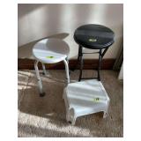 Assorted Stools Lot of Three