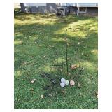 Assorted Metal Garden Decor and Stakes Lot