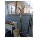 Bentwood Coat Rack with Integrated Umbrella Stand